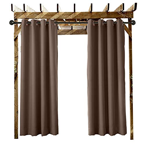 Outdoor Curtain Grommet Eyelet Chocolate 84