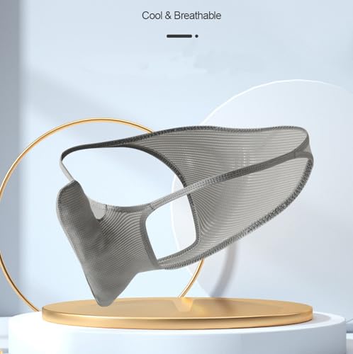 Mens Ice Silk Breathable Sports Briefs Sexy Low-rise Separation Underwear3