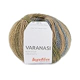  Varasi de Katia lana de 150 gramos y 480 metros, para tejer con agujas del 3½ - 4 o ganchillo del 4 - 4½. (Azul Verde Marrón (310))