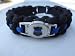 Police Thin Blue Line Shield Paracord Survival Bracelet with Charm By Bostonred2010 (7)