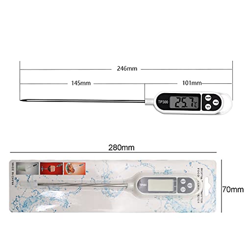 Kitchen Thermometer, 3s Instant Read, Digital Kitchen Thermometer with Long Probe and °C/°F Switchable, for Meat, BBQ - Image 3
