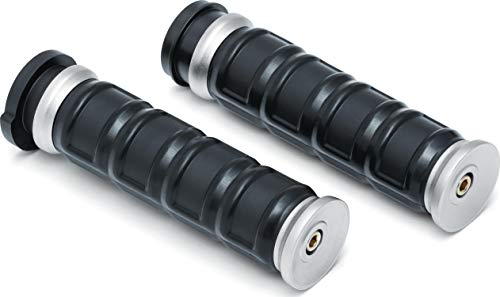 Poignées Diliger Kuryakyn 6674 argent pour moto Harley-Davidson à tirage électronique