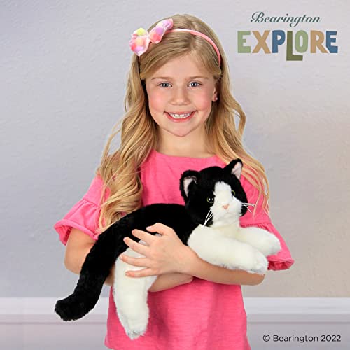 Bearington Domino Plush Stuffed Animal Black And White Tuxedo Cat, Kitten 15 Inch #TOP6