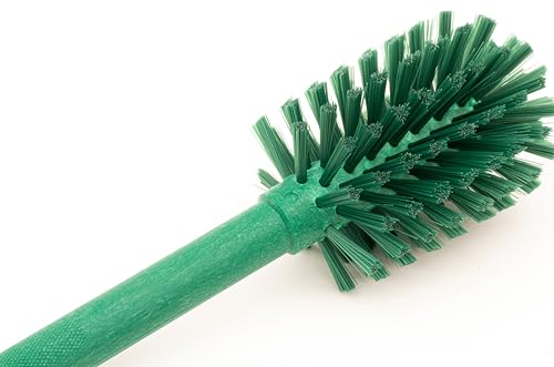 Image of SPARTA 12 Inch Bottle Brush with Polyester Bristles and Plastic Handle, Color Coded, Large Round Head Cleaner for Bottles Jars and Food Service Equipment, Green
