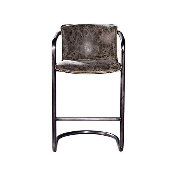 Bar Stool Bar Stool Personalized Home Iron Chair High Iron Iron Chair Leather Repair American Bar Chair Industrial Stool Breakfast Stool - Image 3