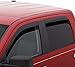Auto Ventshade [AVS] Low Profile Rain Guards For 2014-2018 Chevrolet Silverado-GMC Sierra 1500; 2015-2019 Silver-Sierra 2500 & 3500, CREW CAB ONLY | Window Vent Visors, 4 pcs. - Dark Smoke | 894033