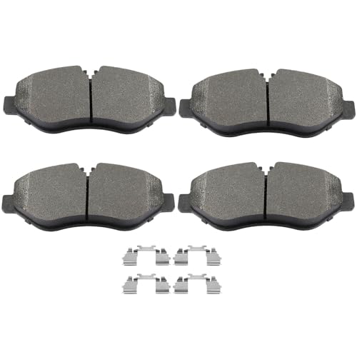 Image of SCITOO D1316-8430 Disc Brake Pads Sets Front Metal Brake Pads w /Hardware | For Dodge 2007-2009,For Freightliner 2007-2014 2016,For Mercedes-Benz 2010-2020,For Volkswagen 2008-2011