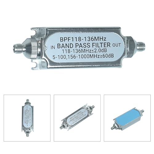 Filtro Paso de Banda SMA BPF118 136MHz Metal miniatura 2
