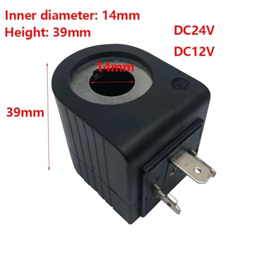 Bobine d'électrovanne 14mm haute performance thermique 39mm - 6