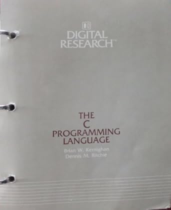 C Programming Language, Digital Research Edition: Kernighan, Brian W ...