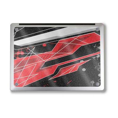 Image of Glossy Glitter Laptop Skin Compatible with Alienware M18 R2 (2024) - Racing Chaos - Premium 3M Vinyl Protective Wrap Decal Cover - Easy to Apply | Crafted in The USA by MightySkins