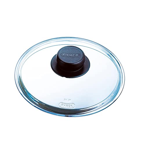 PYREX, Couvercle Universel, Casserole ou Poêle, Ø 20 cm, Verre Borosilicate Résistant, Facile à Nettoyer, Durable, Fabriqué en France