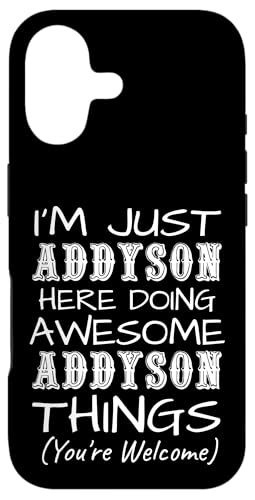 Just Addyson Here Doing Addyson Things ���O �X�}�z�P�[�X iPhone 17 �p