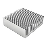 Awxlumv 80mm Aluminum Heat Sink 80x80x27mm /3.15'x3.15'x1.06' Large Heatsink Sync Circuit Board Cooler 26 Fins for Routers PCHs ICS Amplifiers Transistors Voltage Regulators DIY Electronics Cooling