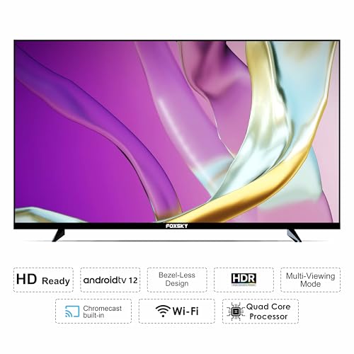 Image of Foxsky 80 cm (32 inches) HD Ready Smart LED TV 32FSELS-PRO (Black)