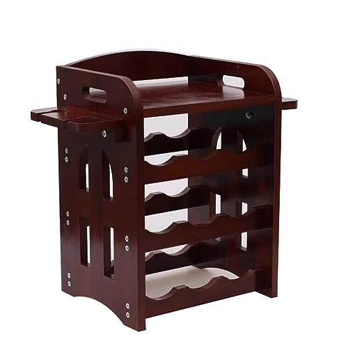 Soporte de botella de vino de madera para encimera miniatura 1
