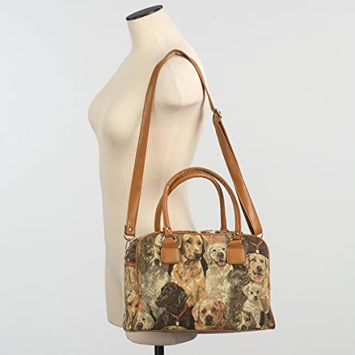 Animal Tapestry Barrel Handbag2