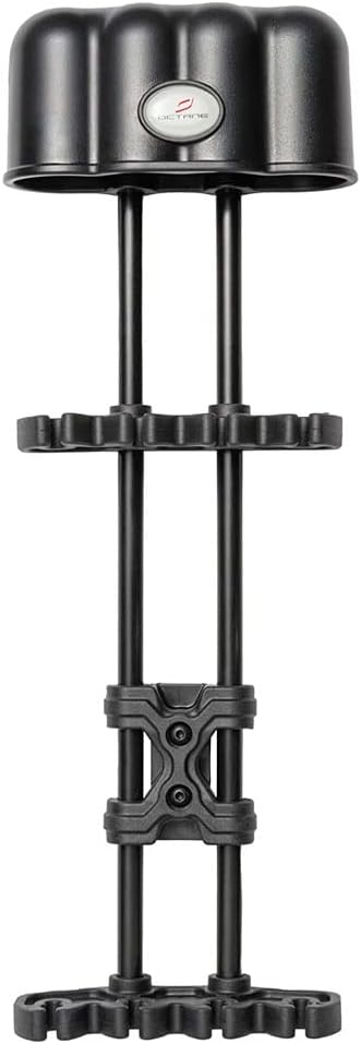 Octane Furnace Durable Multi-Position Lightweight Hunting Shooting Archery 4-Arrow Bow Quiver with Removable Dual Gripper