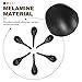 Hemoton 6pcs Melamine Ramen Soup Spoons - Long Handle, Black - Ideal for Home, Restaurant, Hotel Use - 6.29 * 1.96 * 0.78inch