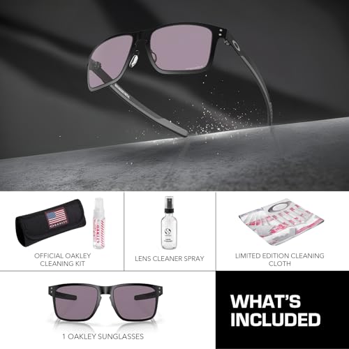 Image of Oakley HOLBROOK METAL OO4123 Square Sunglasses With Official Eyewear Kit | Men's Sunglasses
