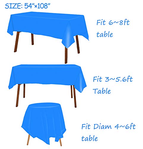 Sundee Blacklattice 3 Pack Premium Disposable Plastic Tablecloths For Rectangle Tables (54"X 108") , Rectangle Table Cover For Wedding thumb #4