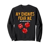 My Enemies Fear Me, as I Roll a Lot of Seises. Para jugadores de mesa o guerra jugando en la mesa. Los dados de la suerte rodan gana juegos. Los grandes jugadores crean su propia suerte. Juegos de mesa, Wargaming, My Enemies Fear Me, Roll 6's Distressed Retro Vintage Look.