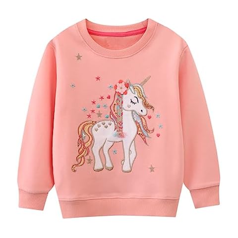 Little Hand Unicorn Sweatshirt for Girls Cover