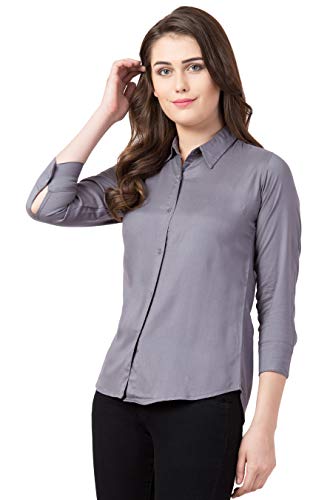 Image of FUNDAY FASHION Women's Rayon Blend Regular Fit Long Sleeve All Purpose Shirt