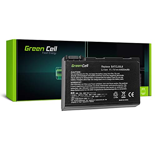 Green Cell® Standard Series BATBL50L6 Battery for Acer Aspire 3100 3650 3690 5100 5101 5102 5103 5110 5200 5610 5630 5650 5680 Laptop (6 Cells 4400mAh 11.1V Black)