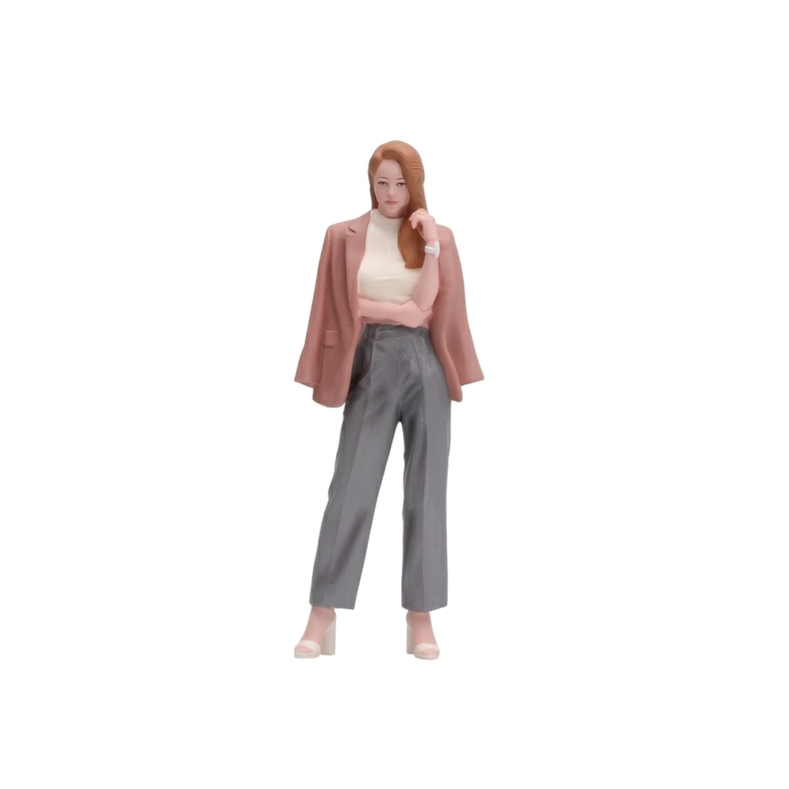 Modellfigur Detailreich Sammlerfigur Bemalt Miniaturmensch für Modellbauer, 1/18, 女老板