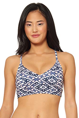 Jessica Simpson Women's Standard Mix & Match Venice Beach Swimsuit Separates (Top & Bottom), Cropped Cami Bikini Top, L #TOP3