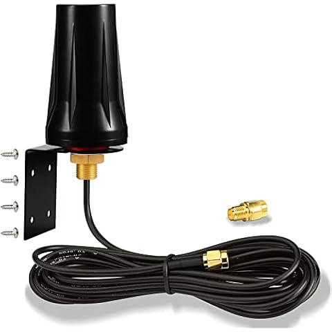 Bingfu 4G LTE Outdoor Wall Mount Waterproof Antenna SMA Male Antenna Compatible with Verizon AT&T T-Mobile Sprint 4G LTE Router Gateway Modem Cellular Trail Camera Cover