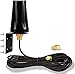 Bingfu 4G LTE Outdoor Fixed Bracket Wall Mount Waterproof Antenna,5dBi SMA Male Antenna for Verizon AT&T T-Mobile Sprint 4G LTE Router Gateway Modem Mobile Cell Phone Signal Booster Cellular Amplifier