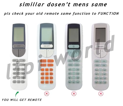 Image of LipiWorld 133C AC Remote Control (Old Remote Exactly Same Remote Will Only Work) Compatible for GODREJ AC Remote