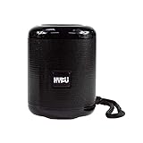 HYKU -519 Altavoz Bluetooth portátil con micrófono de llamadas manos libres, resistente al agua y capacidad de radio FM (negro)