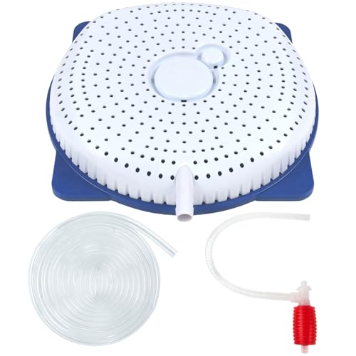 YEXEXINM Pool Cover Water Siphon Pump Kit Automatic Removal for Above Ground Swimming Pools Cover Drain Pump with Hose & Pump for Above Ground Swimming Pools Covers & Hot Tubs Winterizing Kit