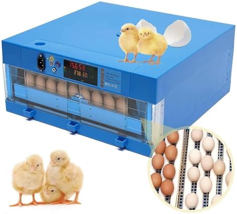 Fertile Chicken Eggs for Hatching with Automatic Egg Turner, Temperature Control, Humidity Control, and Auto Water Refill for Chickens, Ducks, and Quail