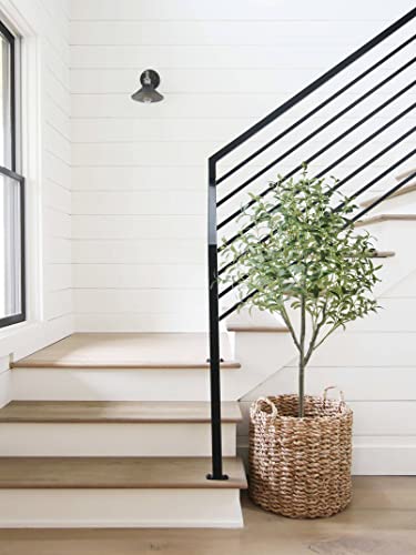 Astidy Artificial Olive Tree - 5Ft Tall Fake Olive Tree Potted - Faux Olive Silk Tree Set Of 2 - Artificial Tree For Home Office Living Room Floor Decor Indoor, 2 Pack #TOP7