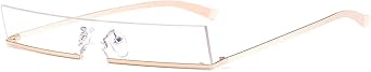 Fashion Half Frame Small Rectangle Sunglasses Women Popular One Piece