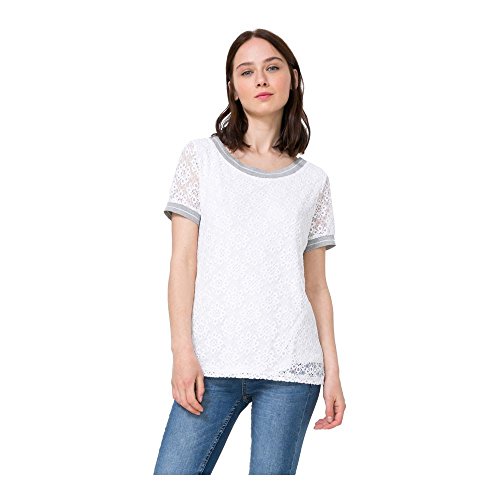 Tee-shirt Desigual blanc 74t2wr8 à col bateau pour vos sorties d'été