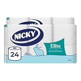 Nicky Elite, 24 Rotoli di Carta Igienica a 3 Veli