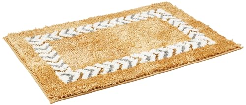 Amazon Brand - Solimo Microfiber 2000 GSM Chevron Arrows Bath Mat | Anti-Skid | 40x60 cm (Beige) (B0CTHCH26C) Amazon Price History, Amazon Price Tracker