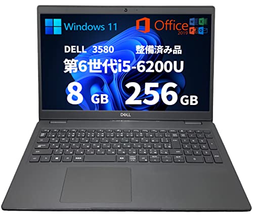 yςݕiz m[gp\R DELL 3580 6i5 6200U 8GB SSD256GB Windows11 Office2019 ݑΖ dp wKp ݒ 15.6^ (ςݕi)
