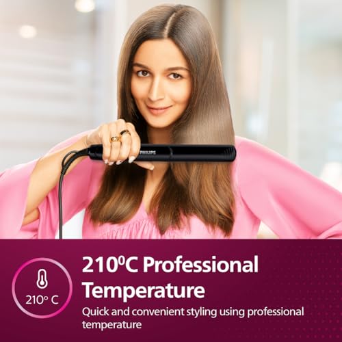 Philips Selfie Hair Straightener I Minimized Heat Damage with SilkPro Care I Ceramic Coated Plates I No.1 Preferred Hair Styling Appliance Brand I HP8302/06 - Image 5