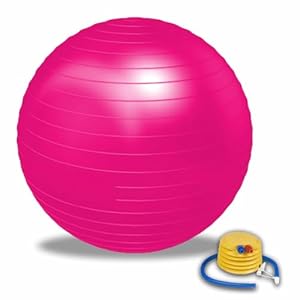 ONEX Extra Thick Exercise Pregnancy Ball | 75 cm Anti-Burst Exercise Ball | Anti-Slip Swiss with Pump for Yoga | Labour, Pilates, Fitness, Stability