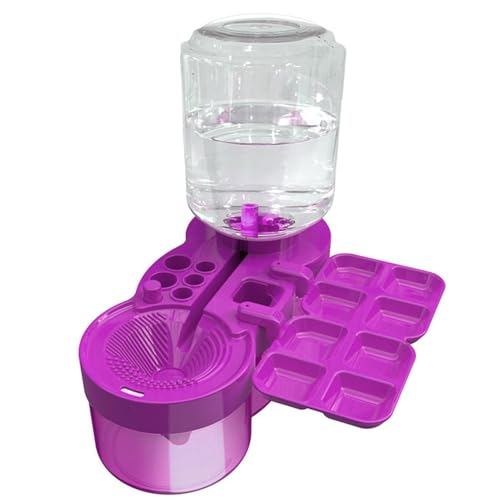 ペイントブラシクリーナー、ペイントブラシリンサー、ペイントクリーニングツール、洗えるペイントツール、画材クリーナー、5イン1ペイントブラシクリーナー、ペイント用品、ブラシホルダー、ペインターズアクセサリー。