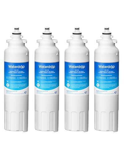 Waterdrop ADQ73613401 Water Filter Replacement for LG LT800P 4 Pack