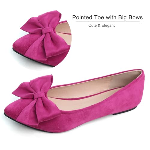 Image of Dear Time Women's Ballet Flats Dress Ballet Shoes Slip on for Office Work Comfortable Shoes