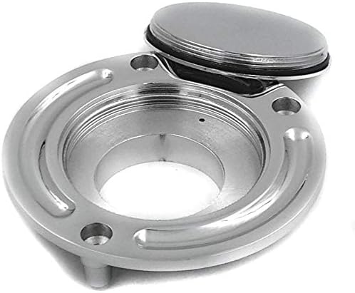 HONGK- Chromed Aluminum Keyless Fuel Tank Gas Cap Compatible with Cbr 600 929 954 Cb600F 900F [B01C0SV42W]