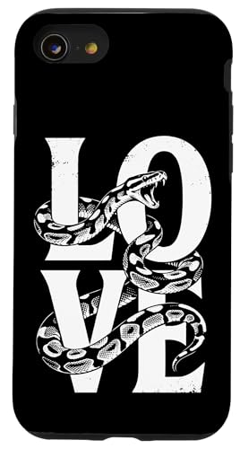 �{�[���p�C�\�� �T���O���X���D�� ঒��� �w�r Ball Python Snake Owner Love �X�}�z�P�[�X iPhone SE (2020) / 7 / 8 �p